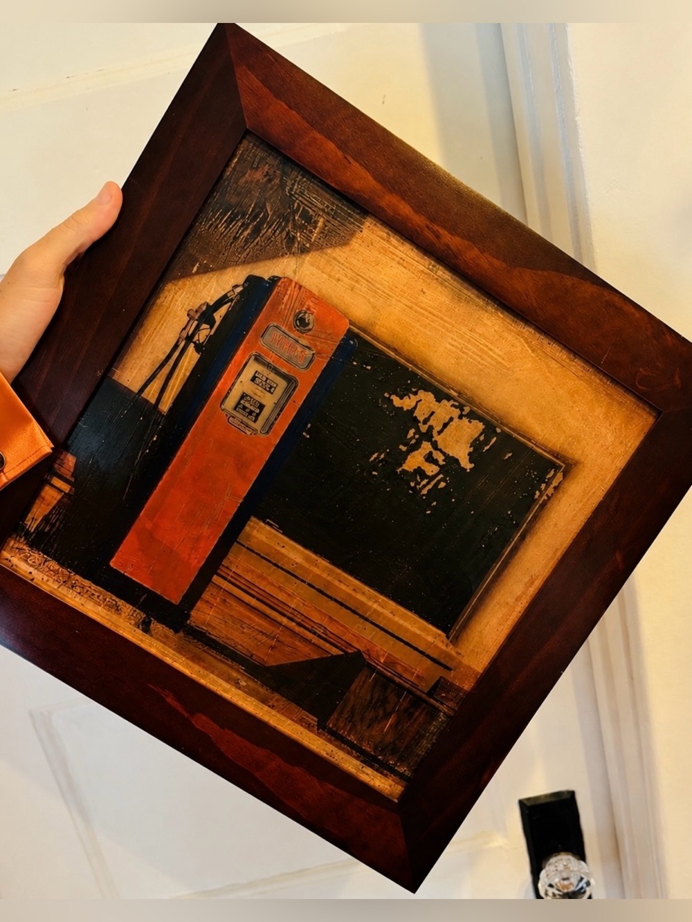 Vintage Wall Metal Original Fine Art David R. Day Signed 14” Copper Sheet Photo